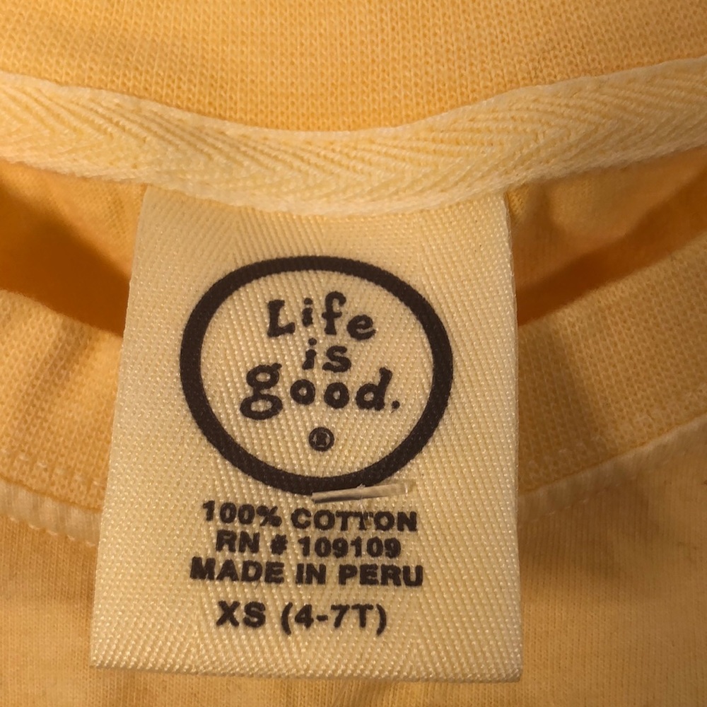NWOT! Girls 4-7T Life is good T-shirt - Picture 2 of 3